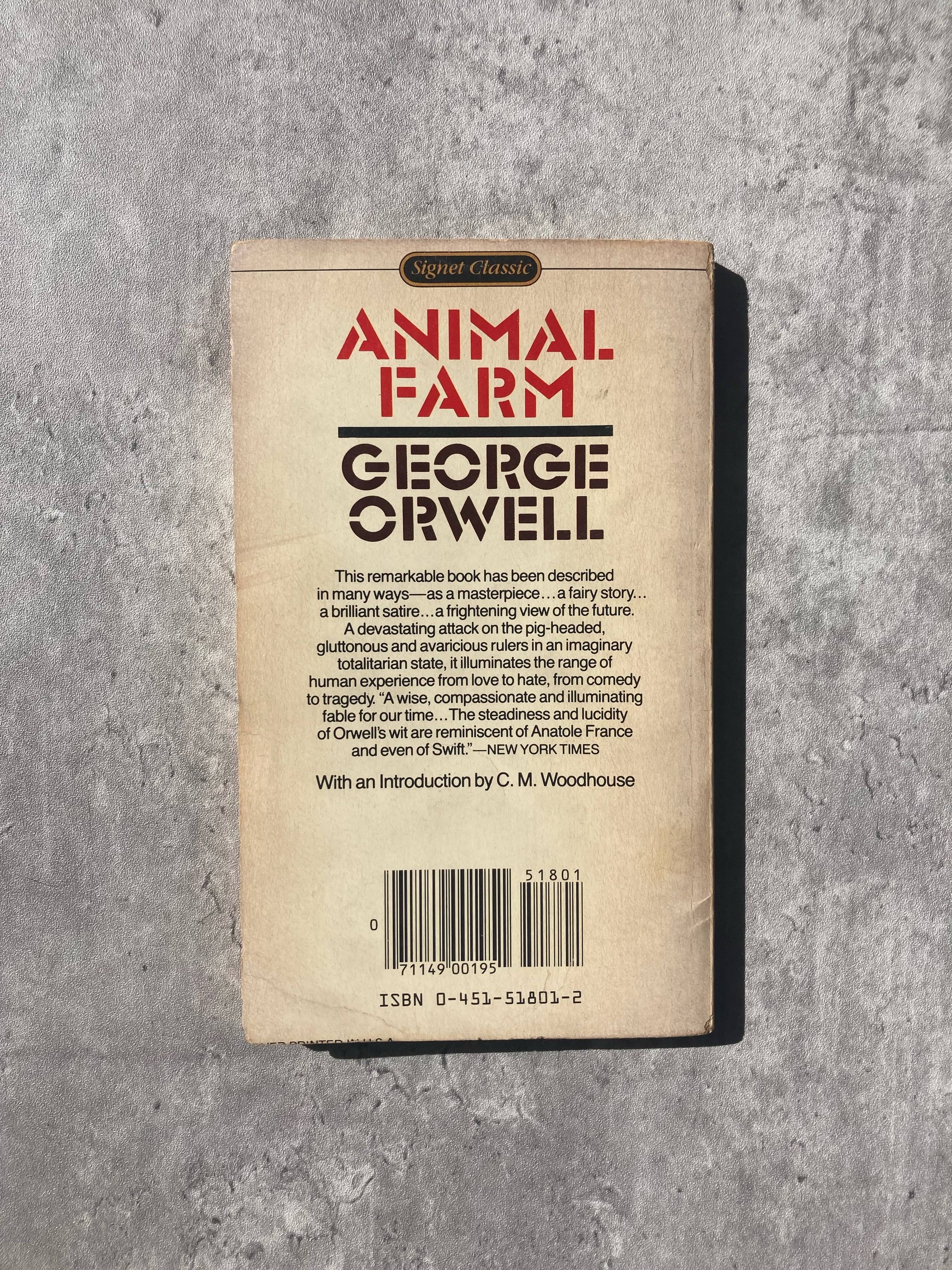 Animal Farm by George Orwell. Shop all new and used books online at The Stone Circle, the only online bookstore in Los Angeles, California.