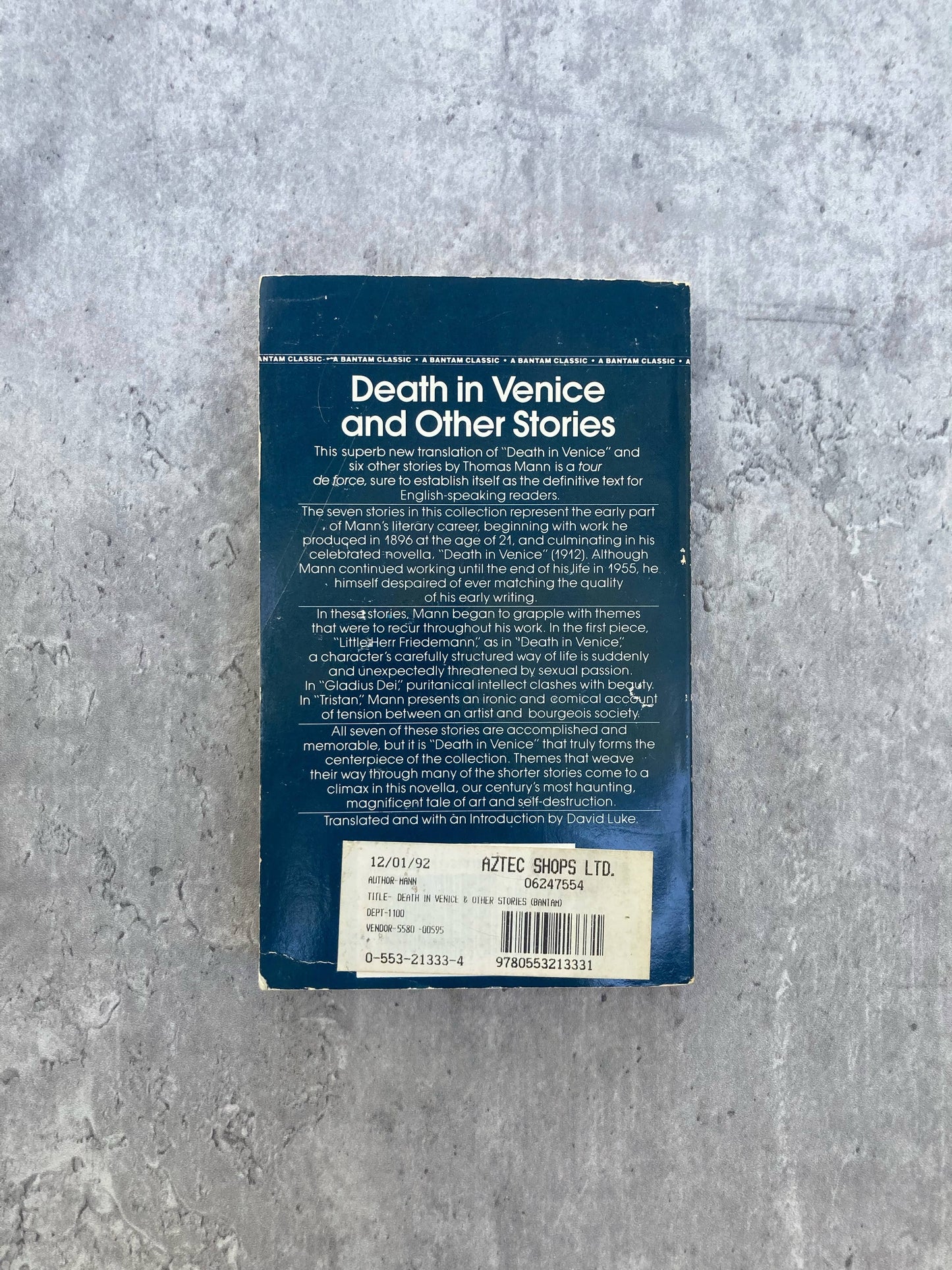 Death in Venice and Other Stories by Thomas Mann. Shop for new and used books with The Stone Circle, the only online bookstore near you in Nevada City, California.