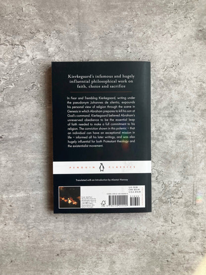 Fear and Trembling by Soren Kierkegaard, Penguin Classic edition. Shop all new and used books online at The Stone Circle, the only online bookstore in Los Angeles, California. 