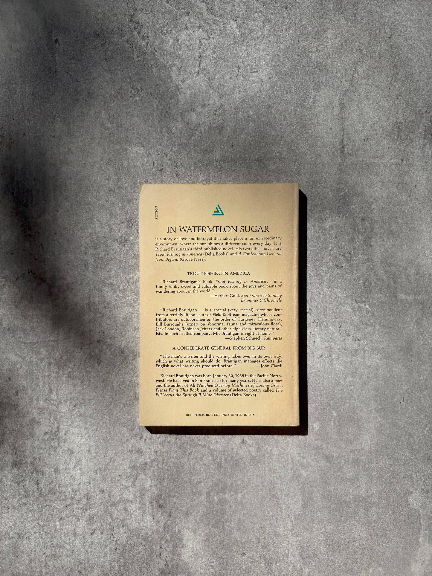 In Watermelon Sugar by Richard Brautigan. Shop for new and used books with The Stone Circle, the only online bookstore near you in Nevada City, California.