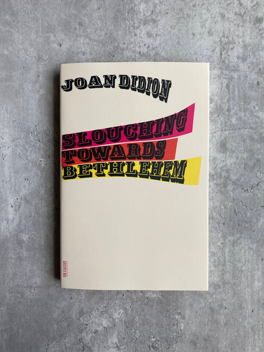 Cover of Slouching Towards Bethlehem: Essays by Joan Didion. Shop all new and used books with The Stone Circle, the only online bookstore near you.