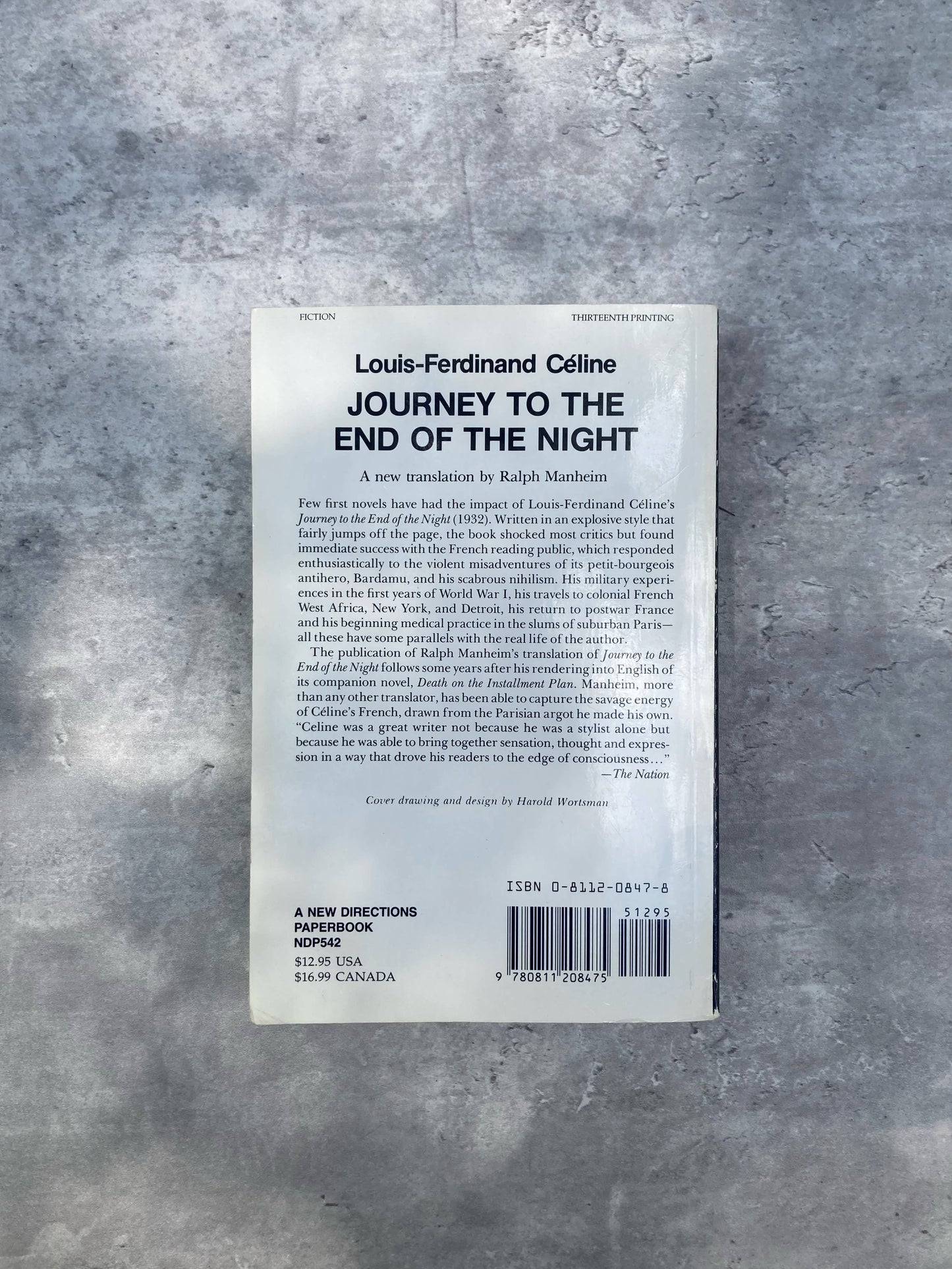 Journey to the End of the Night - Louis-Ferdinand Céline. Shop for new and used books with The Stone Circle, the only online bookstore near you in Nevada City, California.