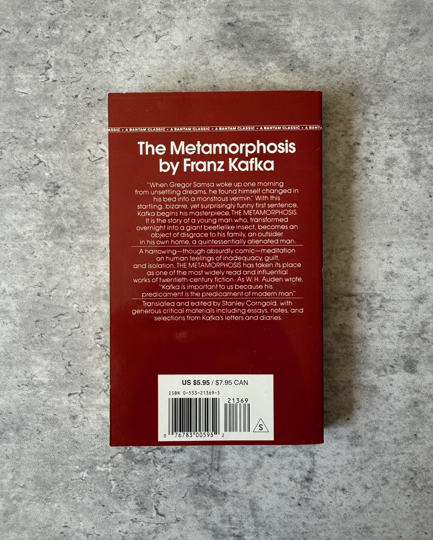 The Metamorphosis by Franz Kafka. Shop for new and used books with The Stone Circle, the only online bookstore near you in Nevada City, California.