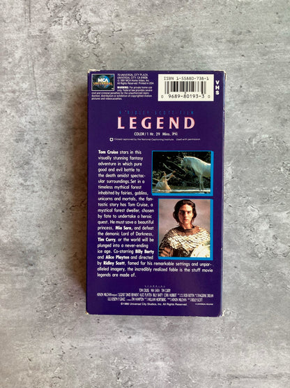 Cover of Legend movie by Ridley Scott Shop for film and VHS with The Stone Circle, the only online bookstore near you.