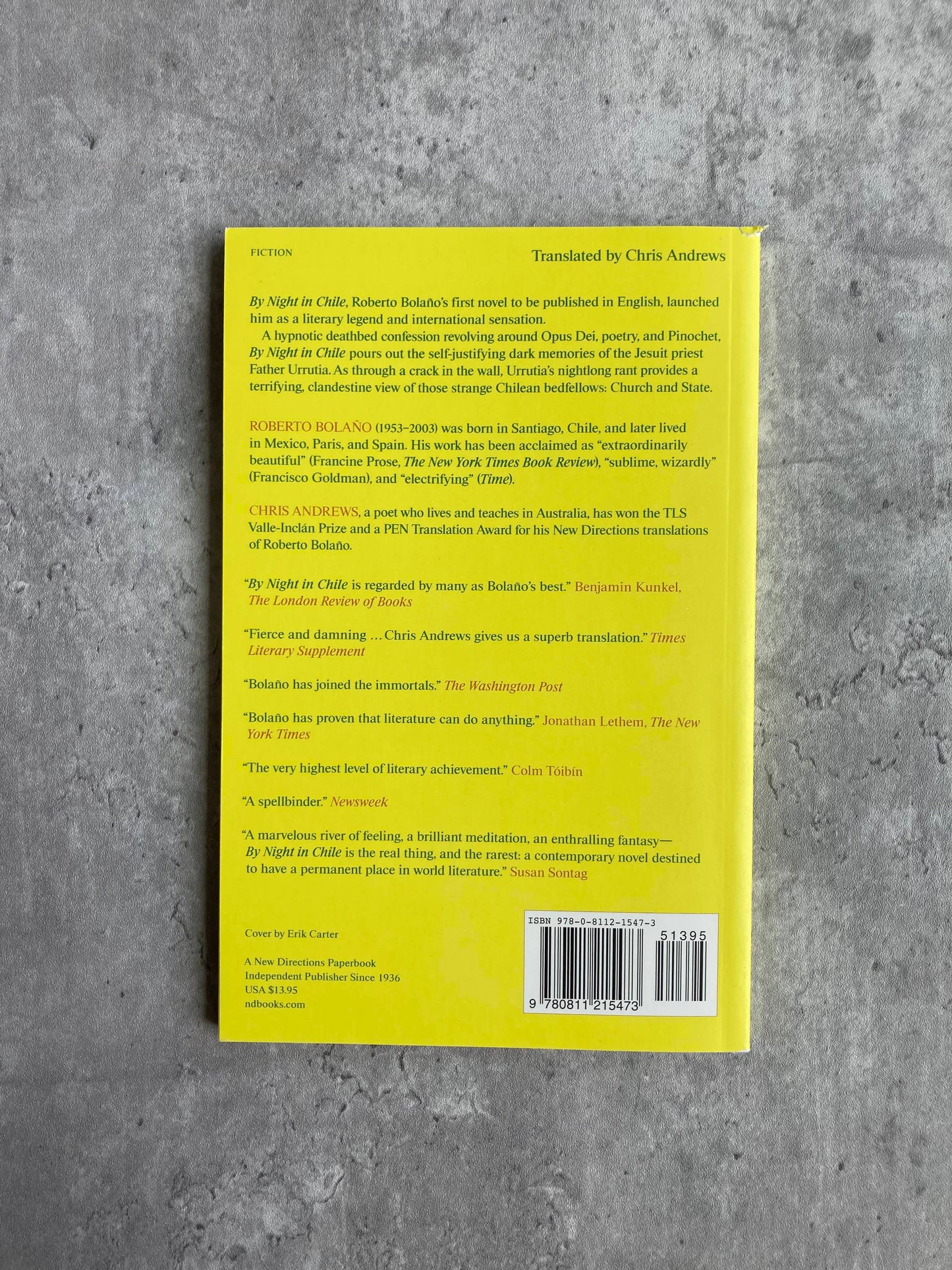 Cover of By Night in Chile by Roberto Bolano. Shop all new and used books with The Stone Circle, the only online bookstore near you.