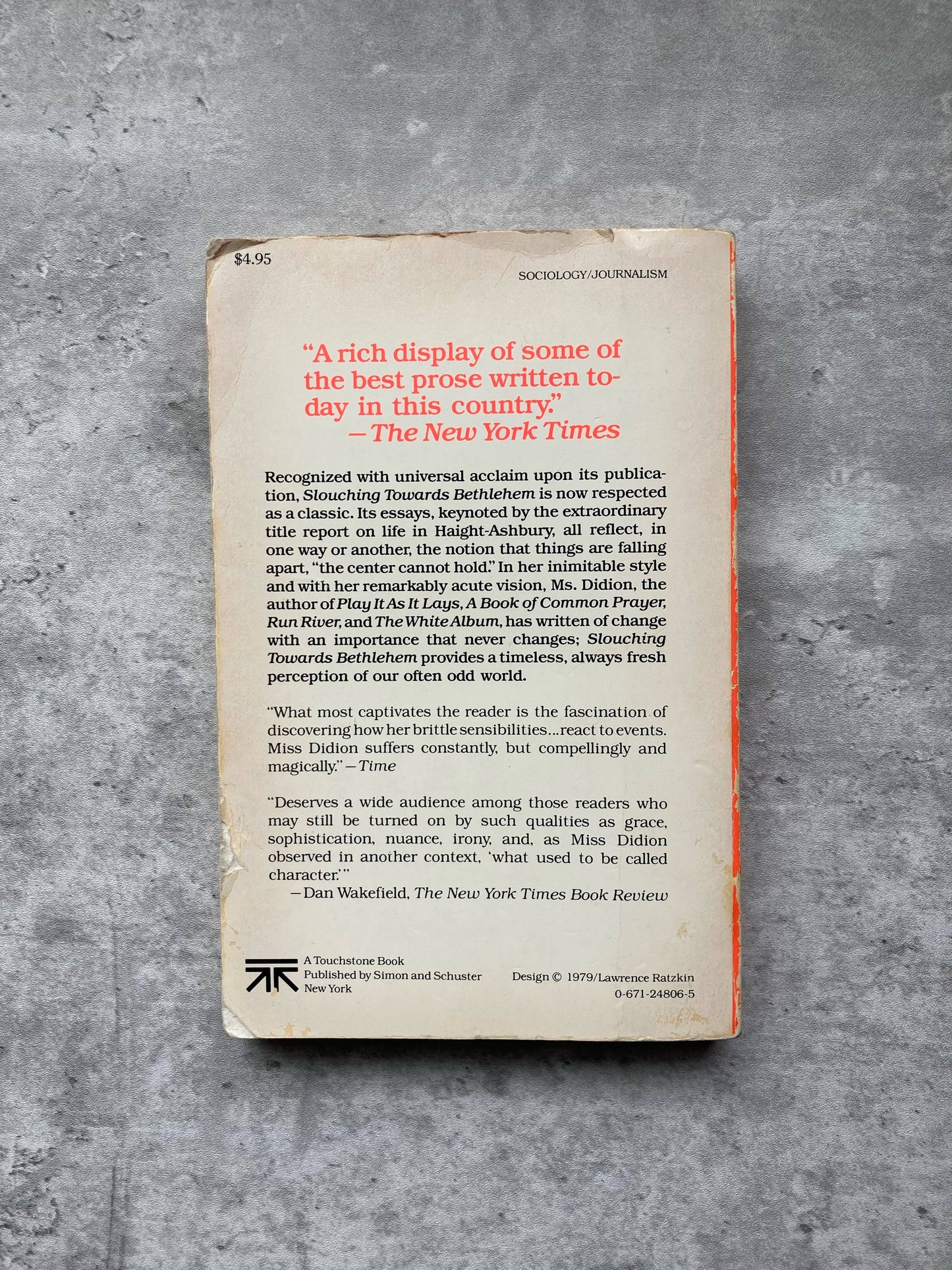 Slouching Towards Bethlehem by Joan Didion. Shop for new and used books with The Stone Circle, the only online bookstore near you in Los Angeles, California.