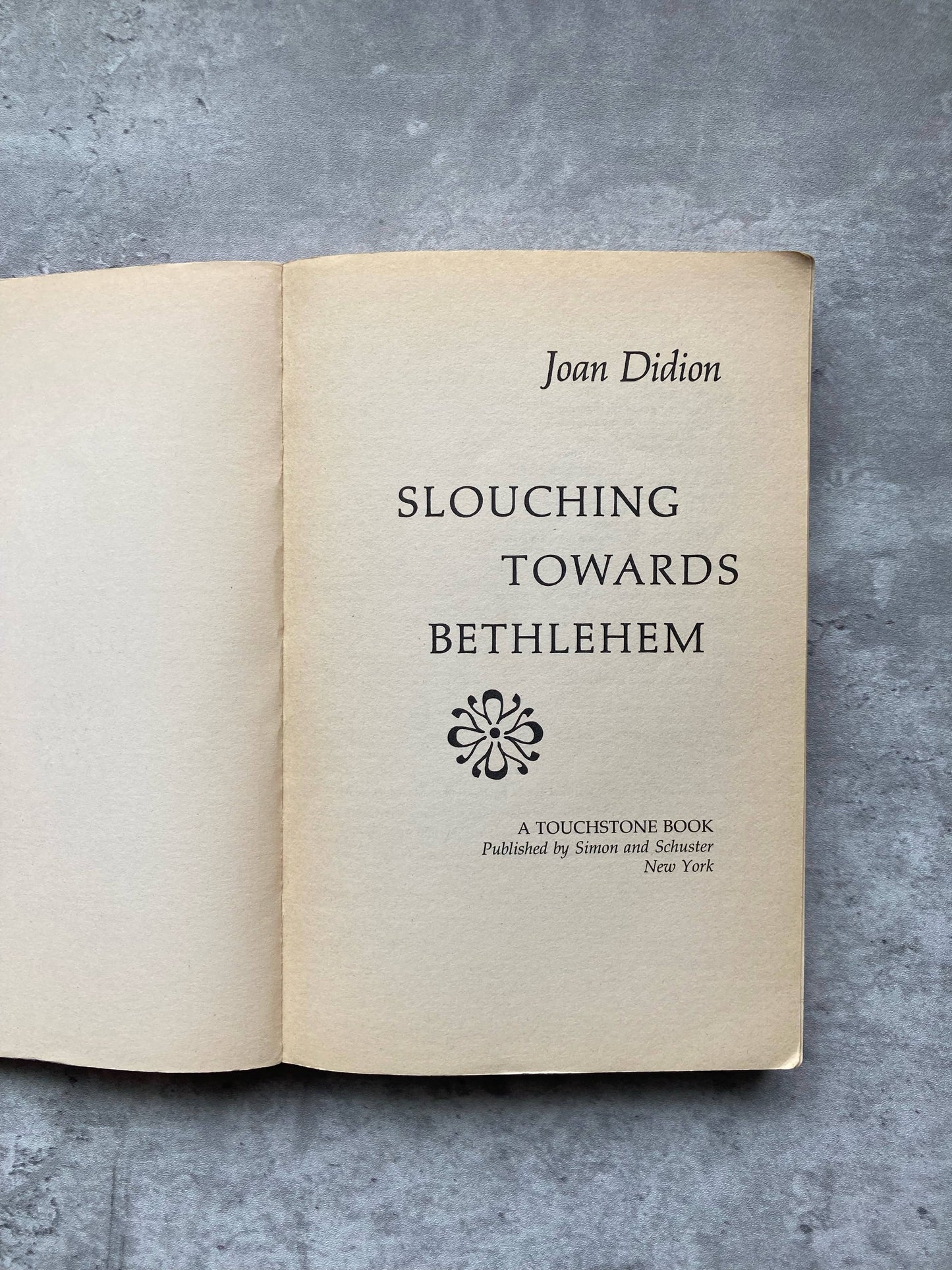 Slouching Towards Bethlehem by Joan Didion. Shop for new and used books with The Stone Circle, the only online bookstore near you in Los Angeles, California.