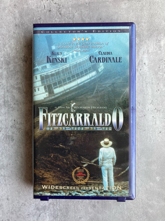 Cover of Werner Herzog's Fitzcarraldo VHS. Shop for VHS and books with The Stone Circle, the only online bookstore near you.