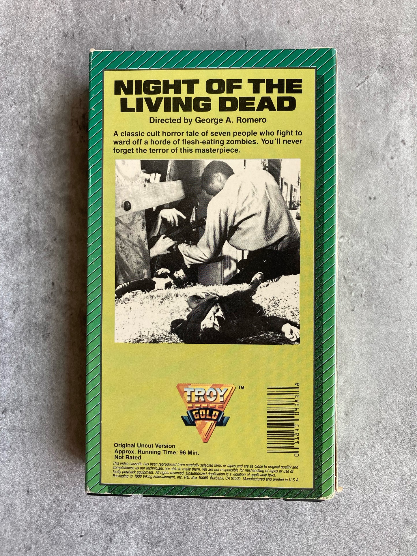Back cover of The Night of the Living Dead VHS. Shop for VHS and books with The Stone Circle, the only online bookstore near you.