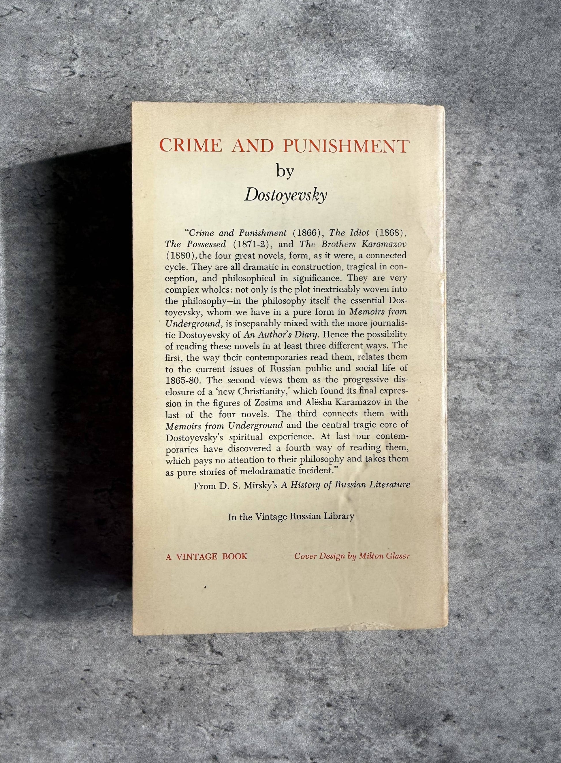 Crime and Punishment by Fyodor Dostoyevsky. Shop for new and used books with The Stone Circle, the only online bookstore near you in Nevada City, California.