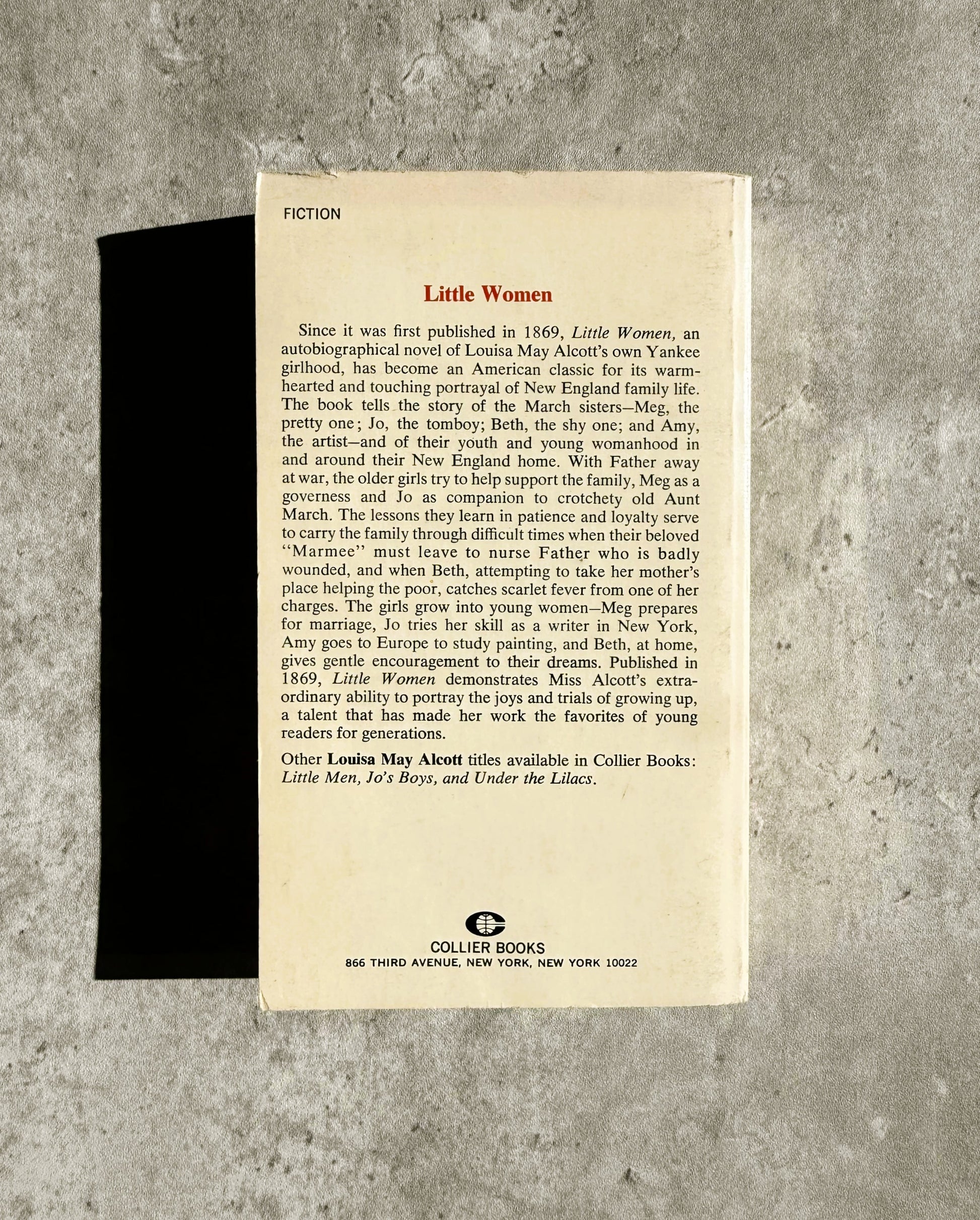 Little Women By Louisa May Alcott. Shop for new and used books with The Stone Circle, the only online bookstore near you in Nevada City, California.