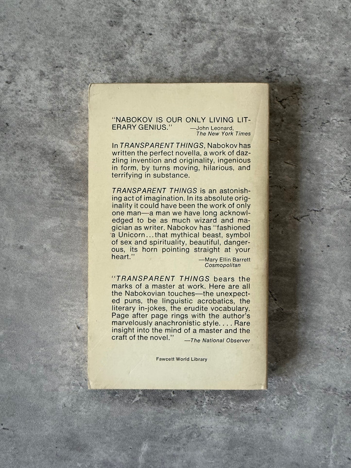Transparent Things by Vladimir Nabokov. Shop for new and used books with The Stone Circle, the only online bookstore near you in Nevada City, California.
