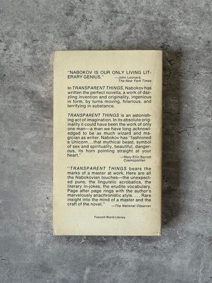 Transparent Things by Vladimir Nabokov. Shop for new and used books with The Stone Circle, the only online bookstore near you in Nevada City, California.
